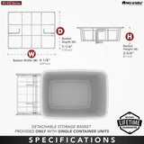 Rev-A-Shelf 35-Quart Plastic Pull Out Trash Can