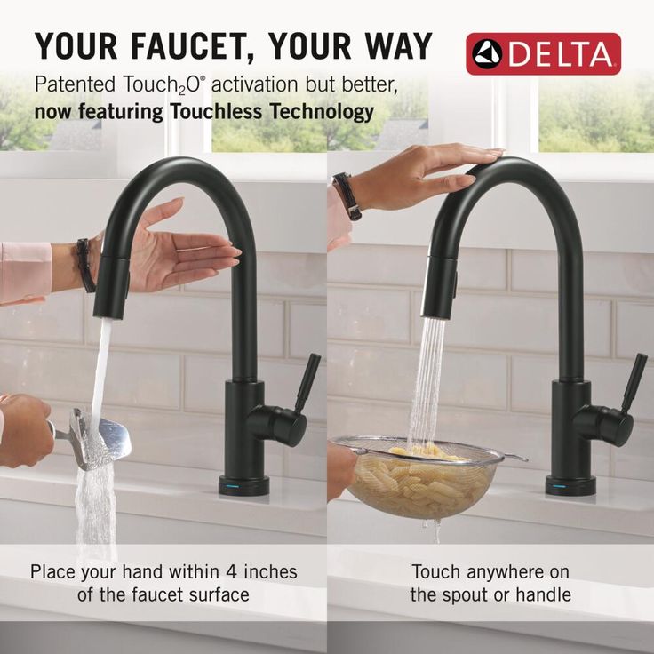 Delta Trask 1-Handle Deck Mount Pull-Down Handle/Lever Residential Kitchen Faucet