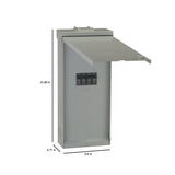 PowerMark Gold 200 Amp 10 in. Enclosed Outdoor Circuit Breaker - Super Arbor