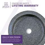 Black Iro Vessel Sink in Speckled Stone - Super Arbor