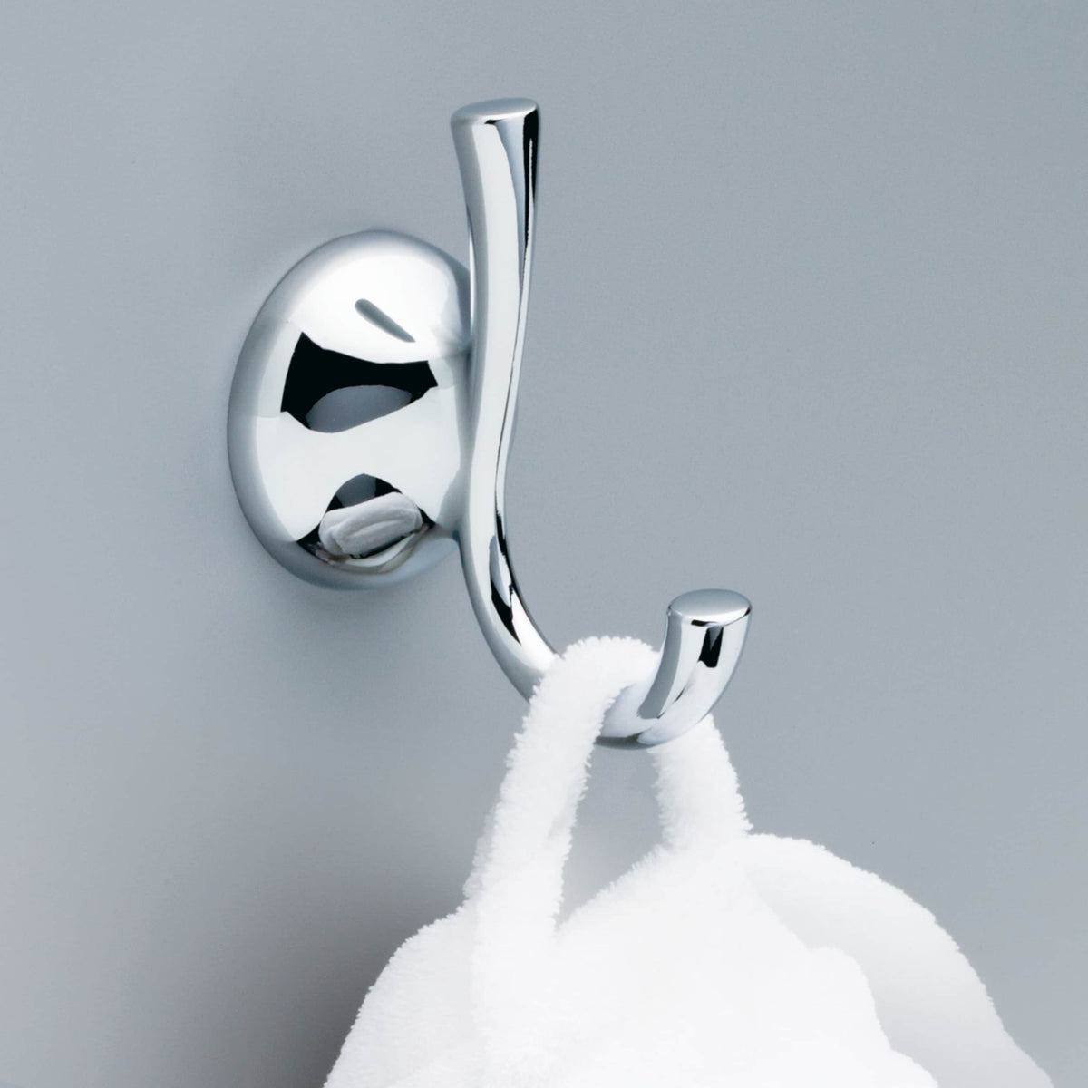 Delta Foundations Double Hook Polished Chrome Towel Hook