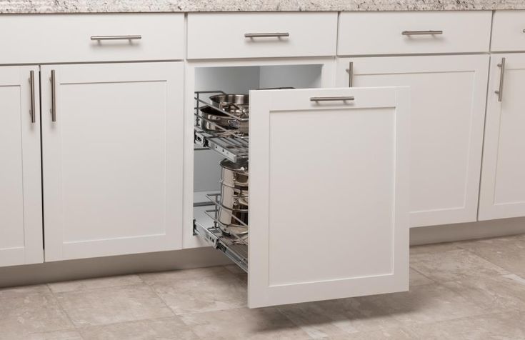 Simply Put 20.5-in W x 14.6875-in H 2-Tier Pull Out Metal Soft Close Baskets & Organizers