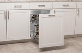 Simply Put 20.5-in W x 14.6875-in H 2-Tier Pull Out Metal Soft Close Baskets & Organizers