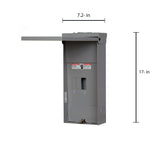 Siemens EQ 125-Amp 2-space load center - angle view