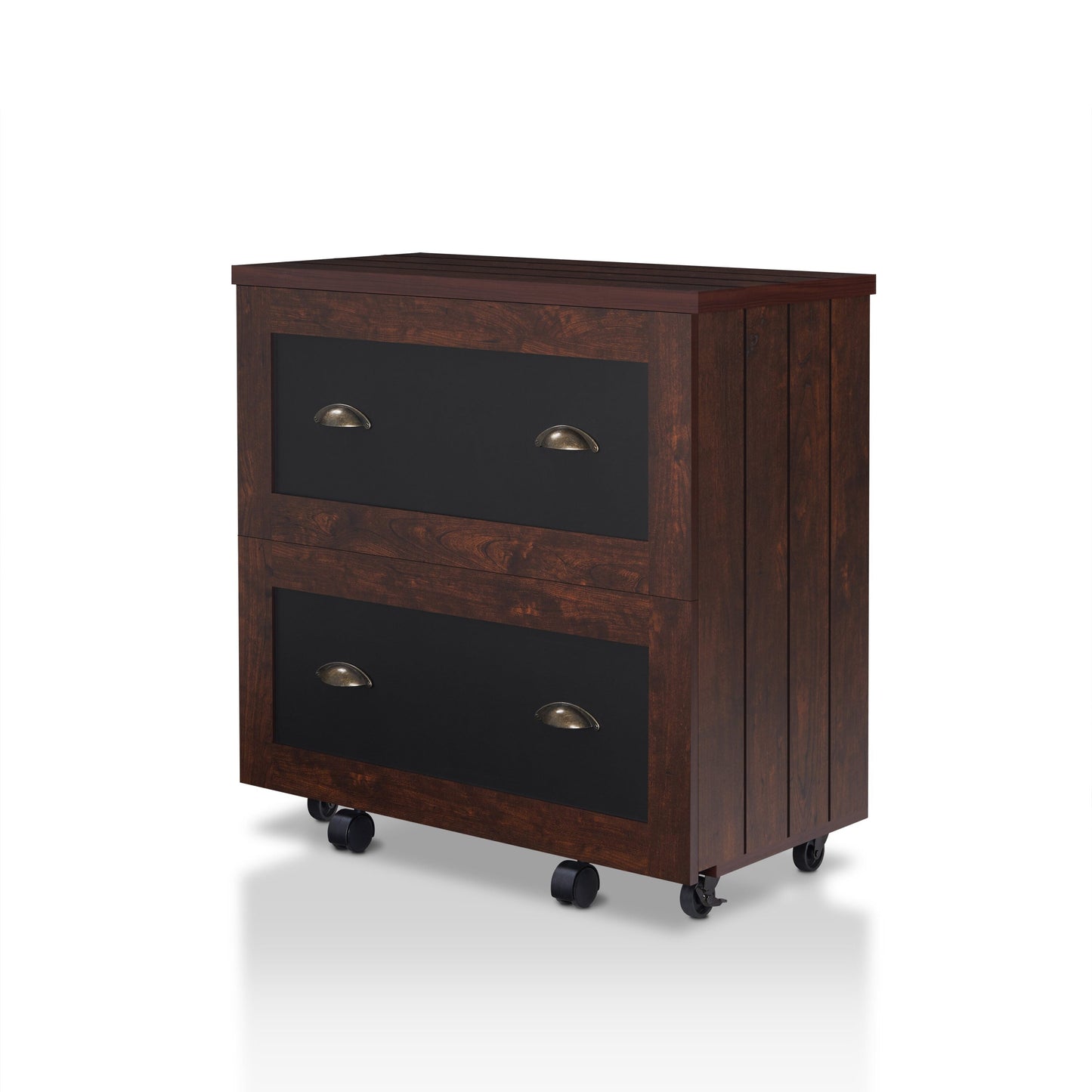 Furniture of America Craigmont Vintage Walnut 2-Drawer 31.5-in File Cabinet