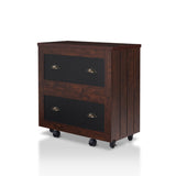 Furniture of America Craigmont Vintage Walnut 2-Drawer 31.5-in File Cabinet