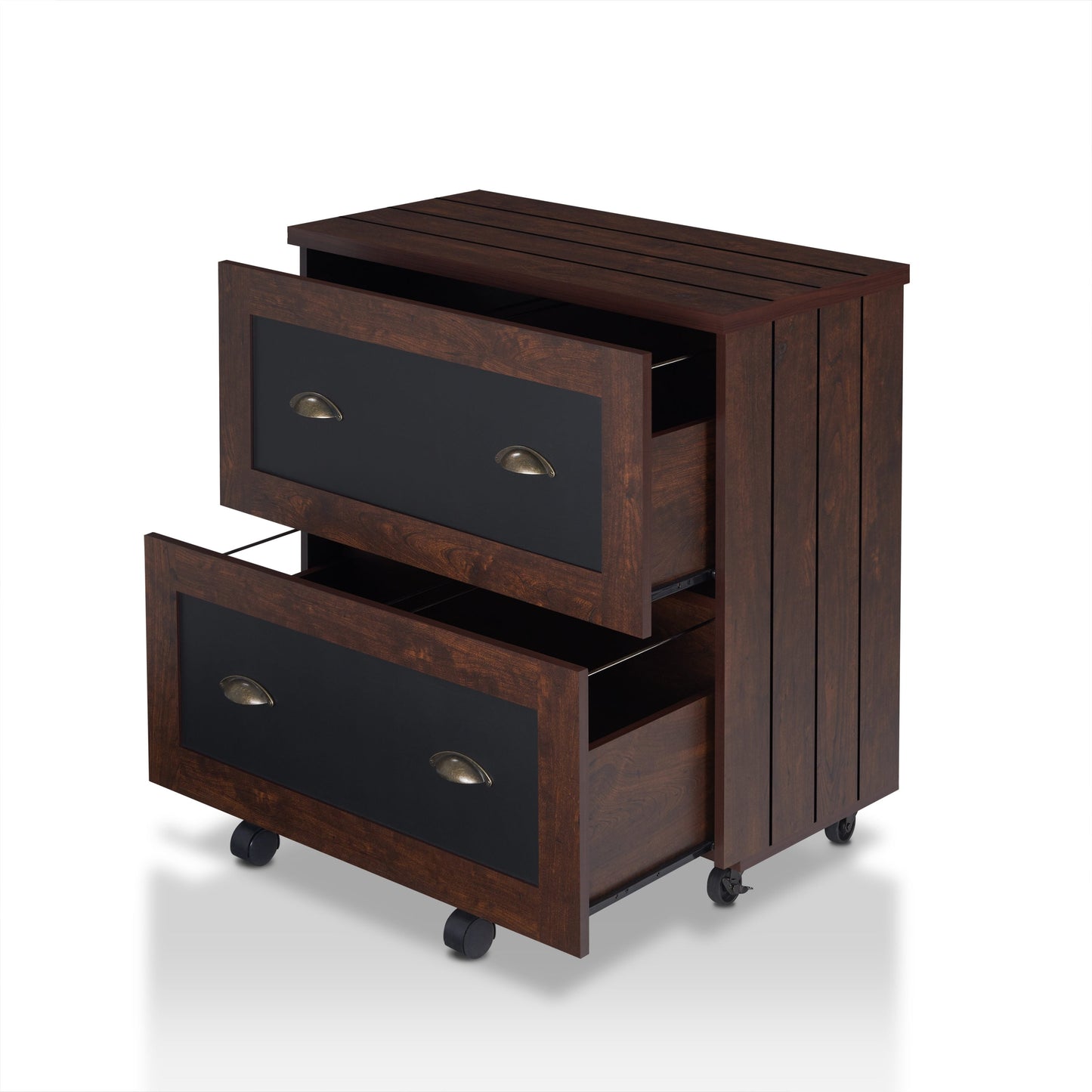 Furniture of America Craigmont Vintage Walnut 2-Drawer 31.5-in File Cabinet