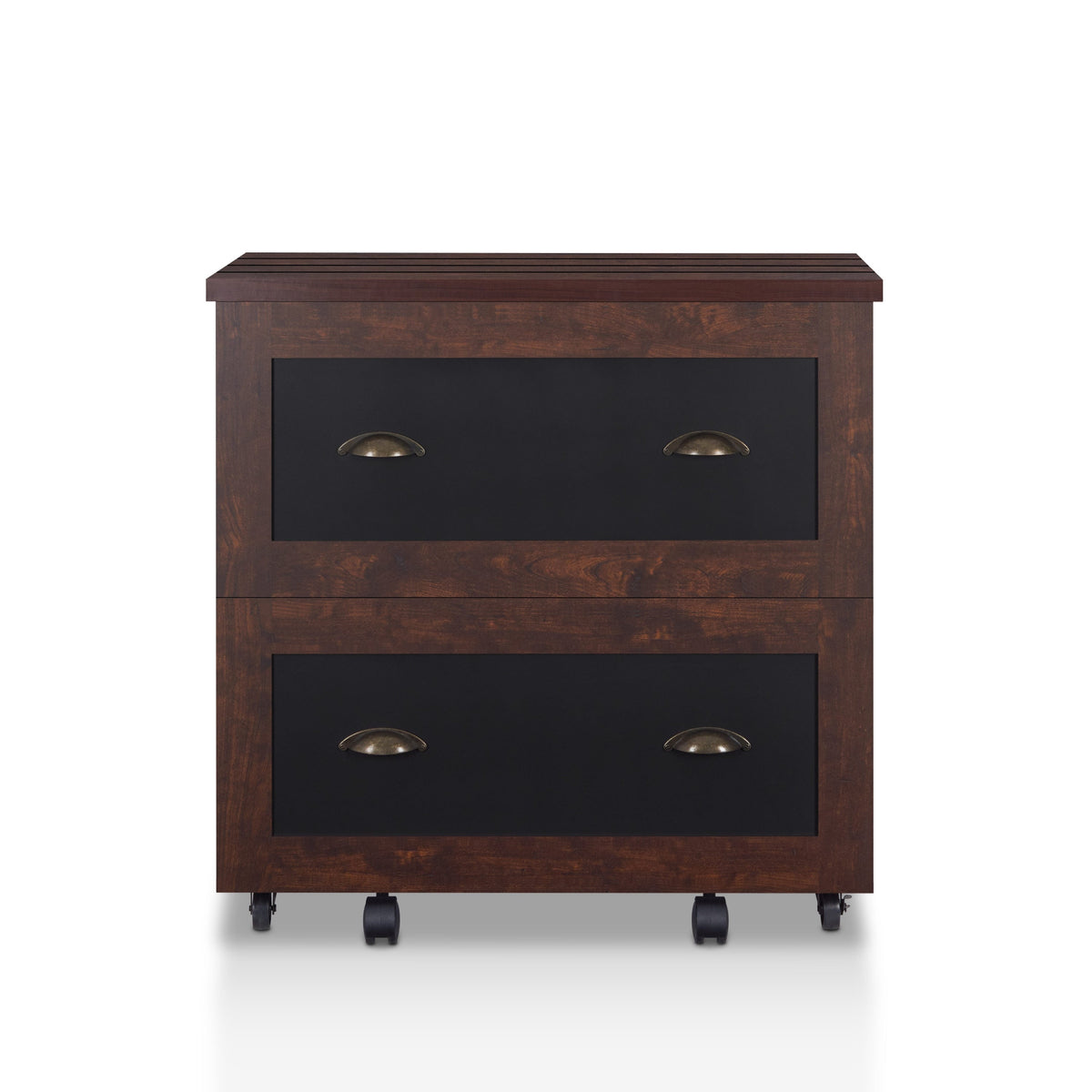 Furniture of America Craigmont Vintage Walnut 2-Drawer 31.5-in File Cabinet