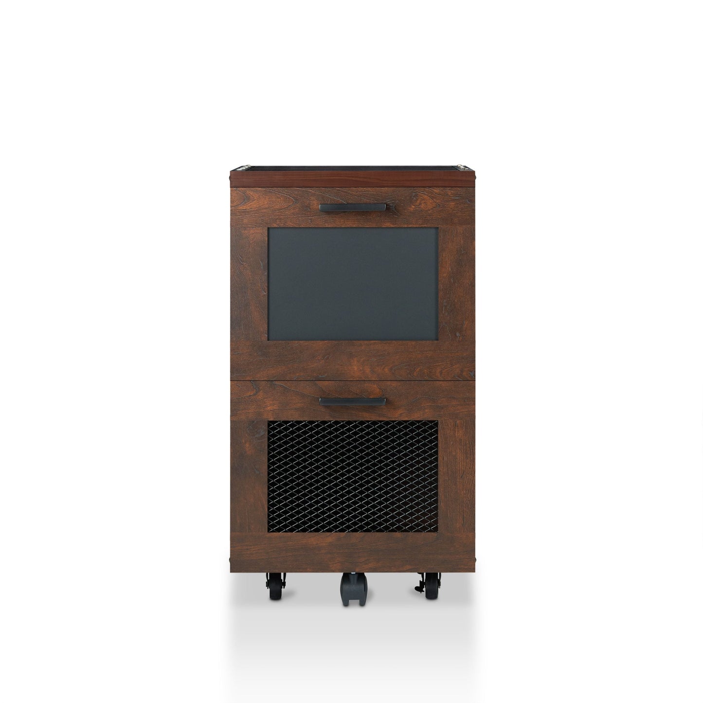 Furniture of America Melbeck Vintage Walnut 2-Drawer 15.7-in File Cabinet