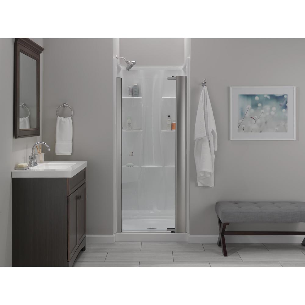 Classic 400 32 in. x 32 in. x 74 in. 3-Piece Direct-to-Stud Alcove Surround in White - Super Arbor