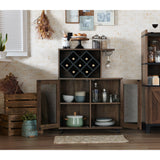 Furniture of America Brown Composite Base with Composite Wood Top Rolling Kitchen Cart (15.7-in x 31.5-in x 41.3-in)