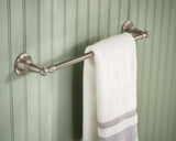 Moen Sage 18-in Spot Resist Brushed Nickel Wall Mount Single Towel Bar