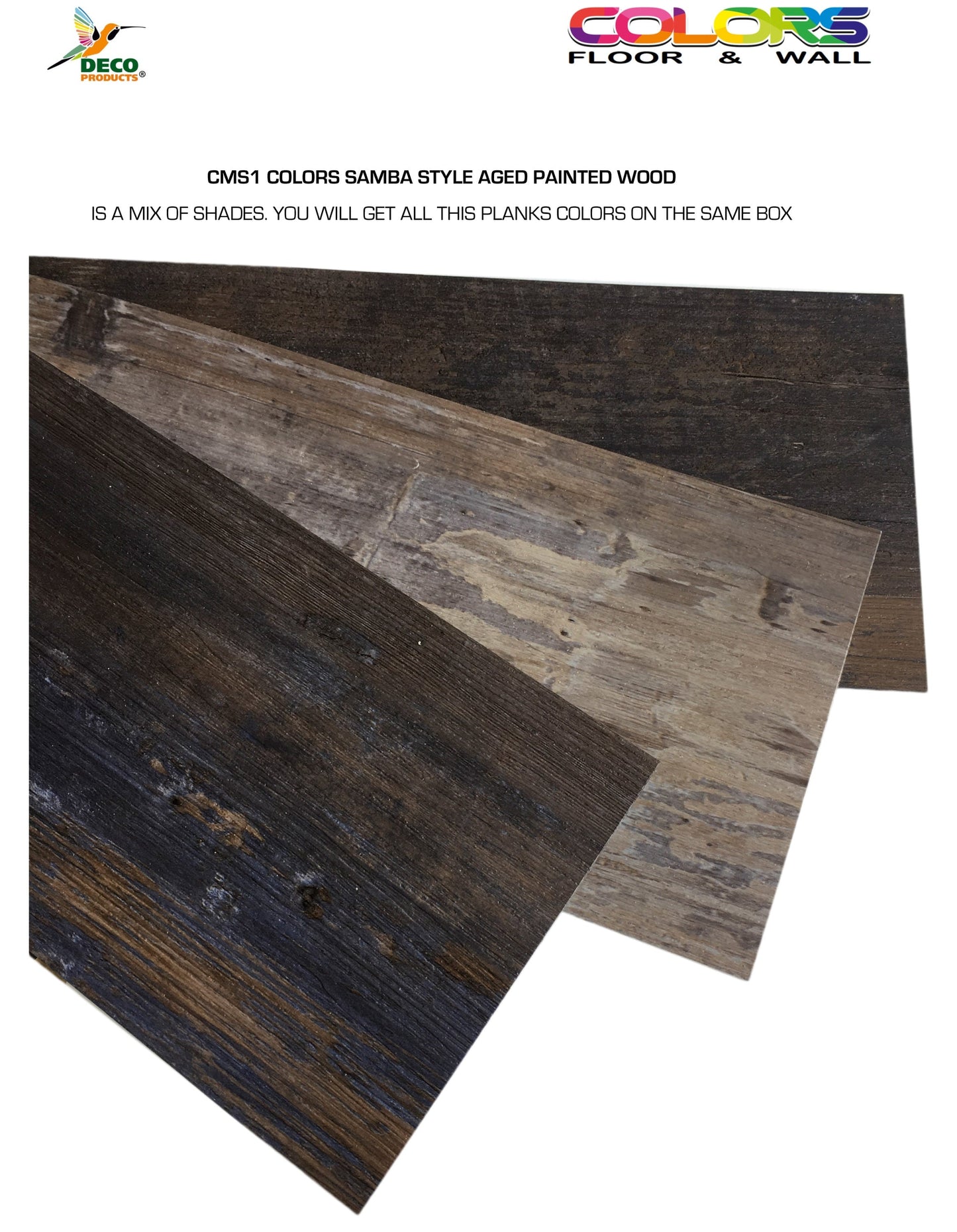 Deco Products Colors Samba High Variation 6-in Wide x 2-mm Thick Waterproof Luxury Vinyl Plank Flooring (30-sq ft)