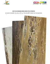 Deco Products COLORS Old Brown Wood Luxury Vinyl Plank Sample, 6 in x 6 in, 8-mil Wear Layer