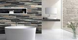 Deco Products COLORS Old Navy Ocean 6-in x 6-in Waterproof Luxury Vinyl Plank Sample, 8-mil Wear Layer