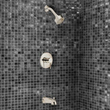 Eastport Single-Handle 1-Spray Tub and Shower Faucet in Satin Nickel (Valve Included) - Super Arbor