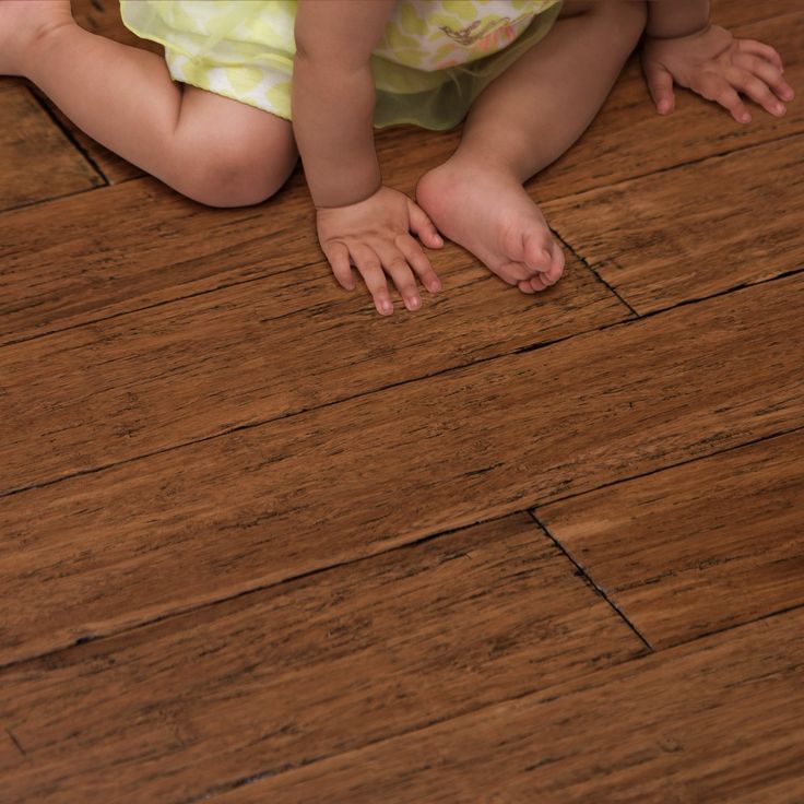 CALI (Sample) Fossilized Antique Java Bamboo Handscraped Waterproof Hardwood Flooring