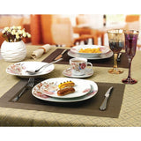 Porcelain 20-Piece Square Dinnerware Set Service for 4
