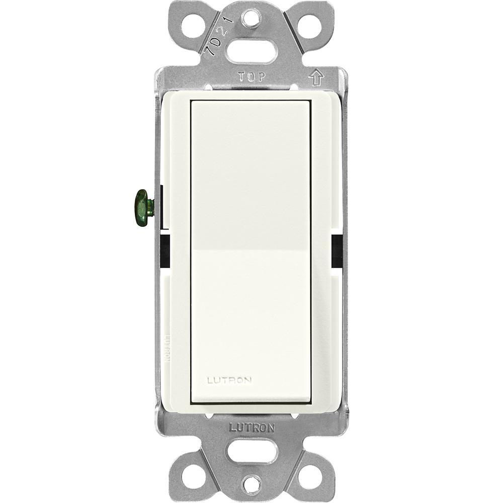 Claro 15 Amp Single-Pole Paddle Switch - White - Super Arbor