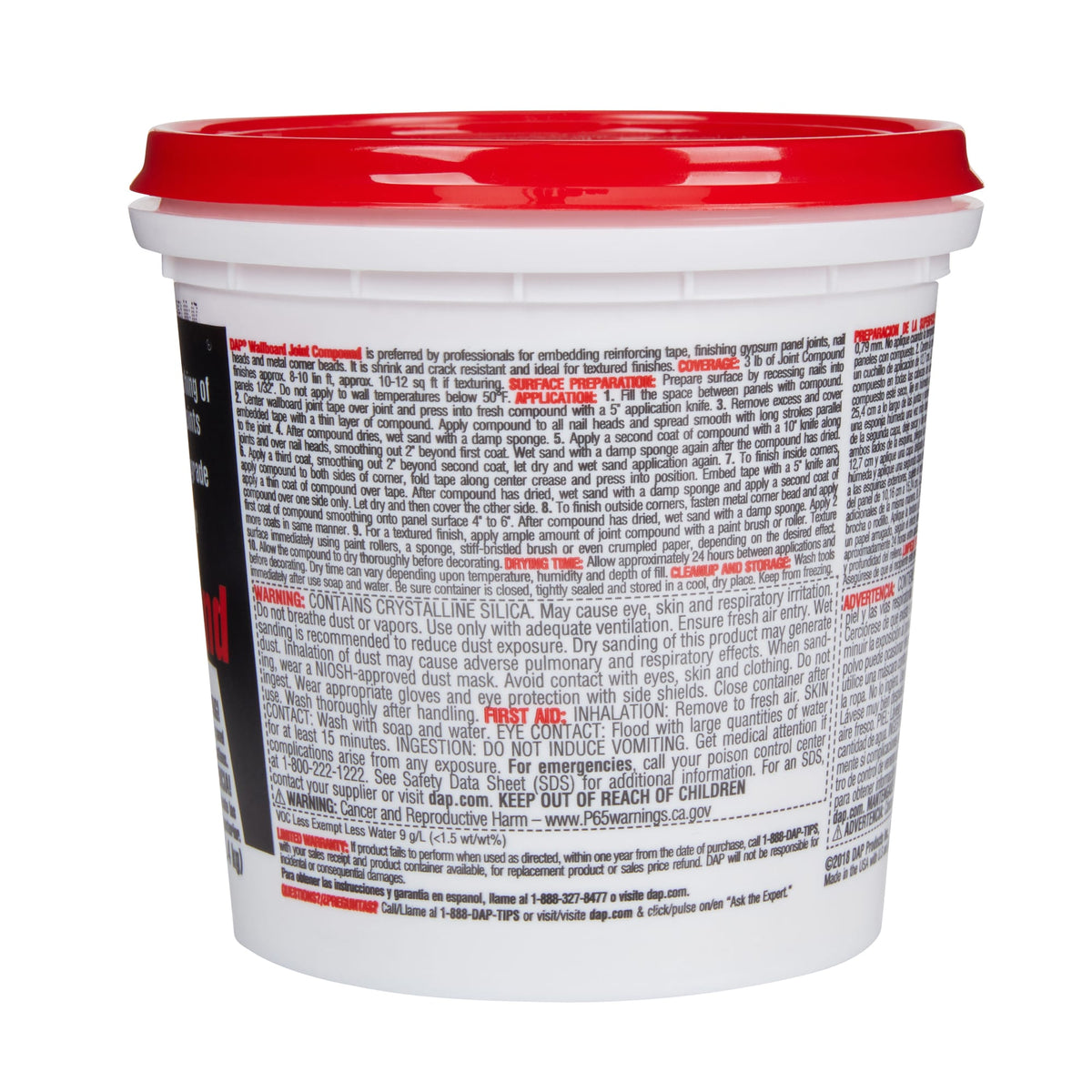 DAP 3-lb 24-Hours Set Time Premixed Finishing Drywall Joint Compound