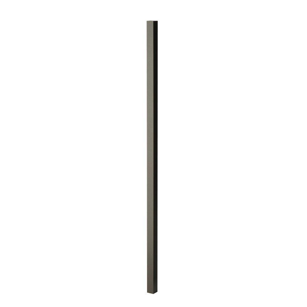 32 in. x 0.75 in. Aluminum Black Square Baluster (15-Pack) - Super Arbor