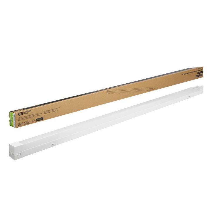 4 ft. 64-Watt Equivalent Integrated LED White Strip Light 4000K