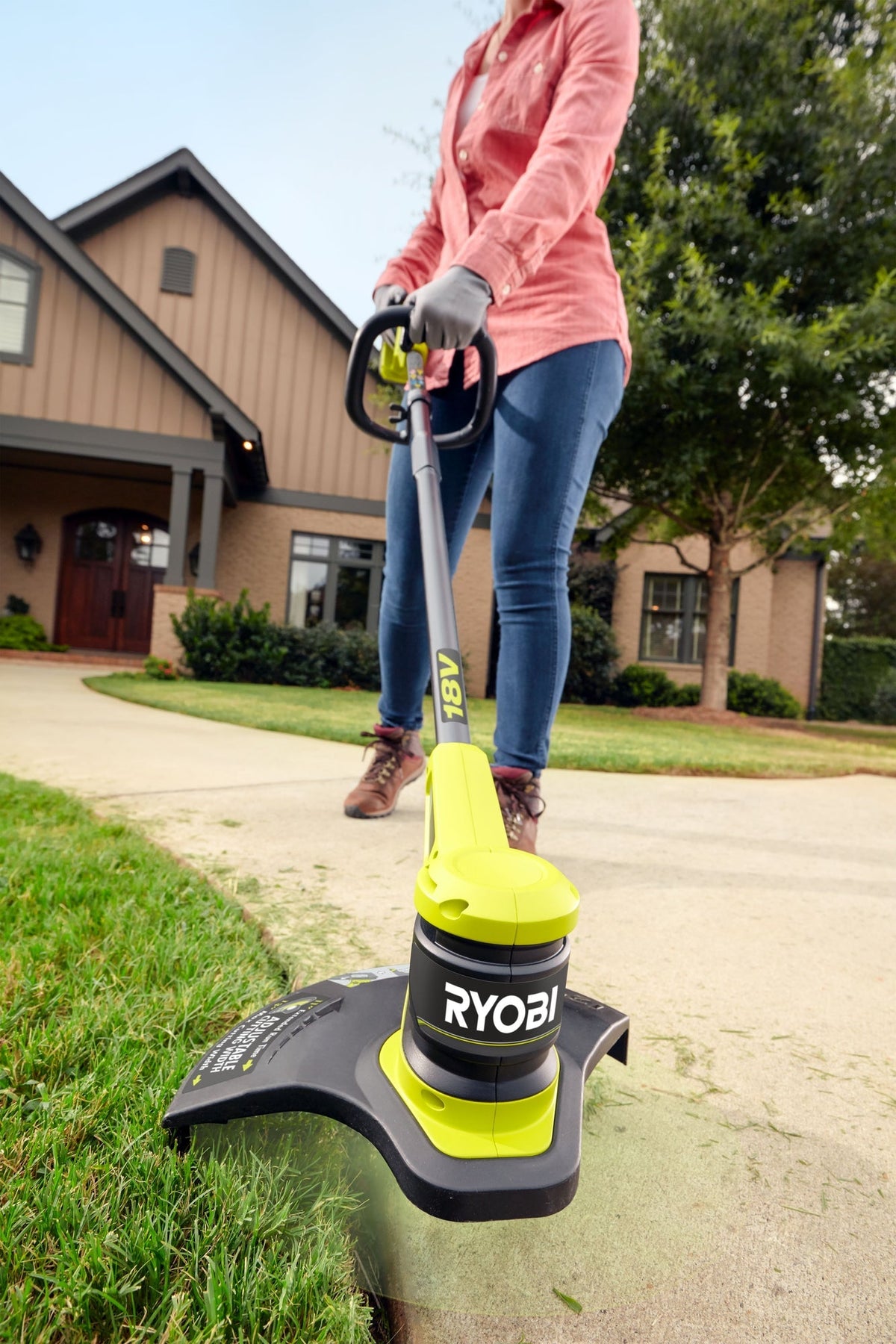 RYOBI ONE+ 18V Lithium-Ion Cordless String Trimmer/Edger (Tool Only)
