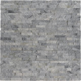 Arctic White 3D Ledger Panel 6 in. x 24 in. Honed Marble Wall Tile (10 cases / 60 sq. ft. / pallet) - Super Arbor