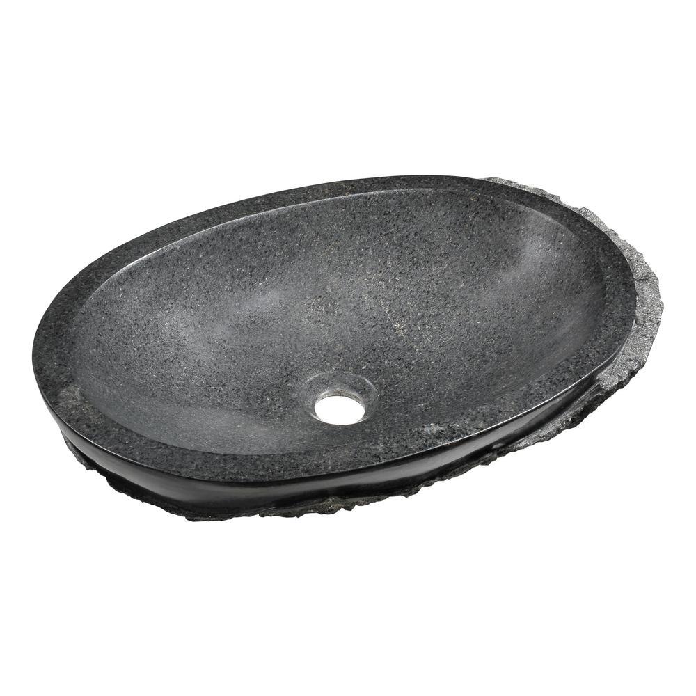 Dragons Peak Vessel Sink in Mandy Black - Super Arbor