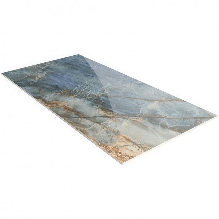 Vision Stone Blue 24x48 Polished Porcelain Tile Sample