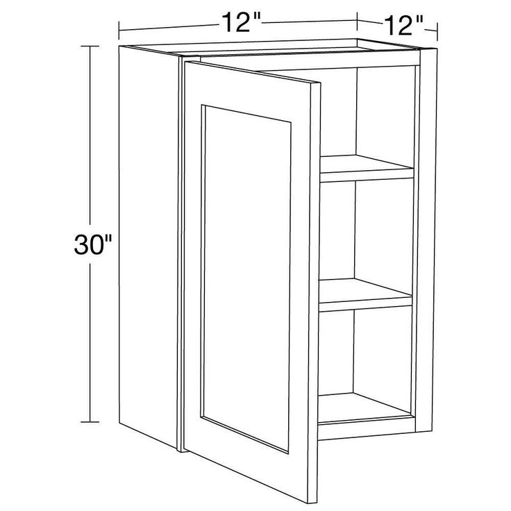 Home Decorators Collection Newport 12 in. W x 12 in. D x 30 in. H Assembled Plywood Wall Kitchen Cabinet in Blended Cream with Soft Close