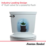 American Standard Champion 4 White WaterSense Elongated Chair-Height 2‑Piece Toilet, 12-in Rough-In (2793128NTS.020)