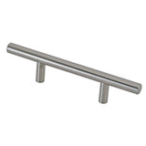 5-1/16 in. (128 mm) Center-to-Center Brushed Nickel Steel Contemporary Drawer Pull - Super Arbor