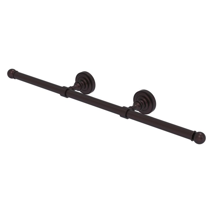 Allied Brass Dottingham Collection Wall Mounted Horizontal Guest Towel Holder in Brushed Bronze