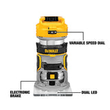 20-Volt MAX Lithium-Ion Cordless Brushless Jigsaw(Tool-Only) with Bonus Cordless Brushless Router(Tool-Only)