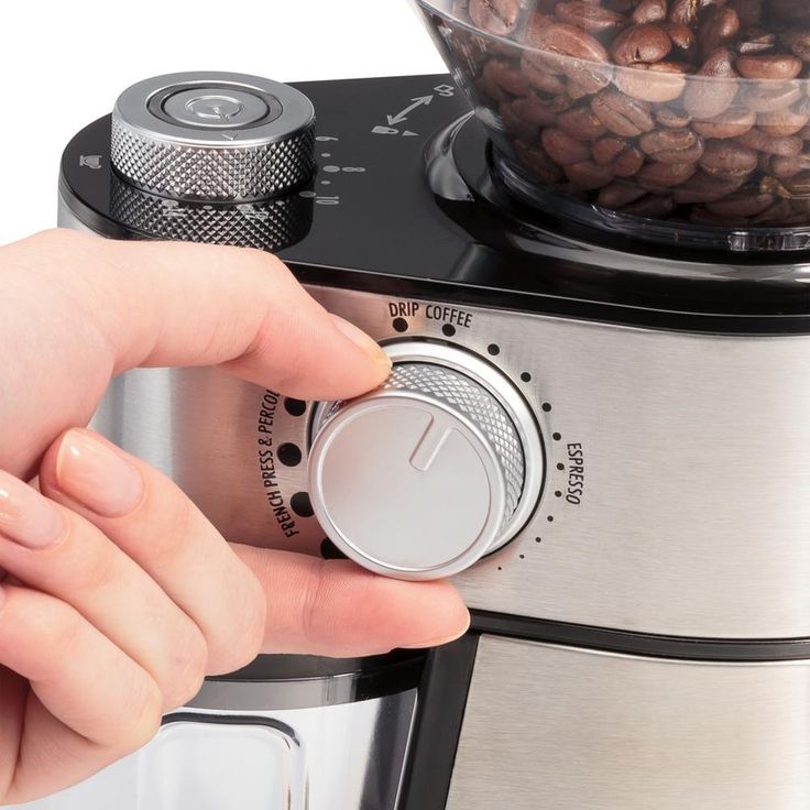 16 oz Stainless Steel Burr Coffee Grinder