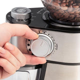 16 oz Stainless Steel Burr Coffee Grinder