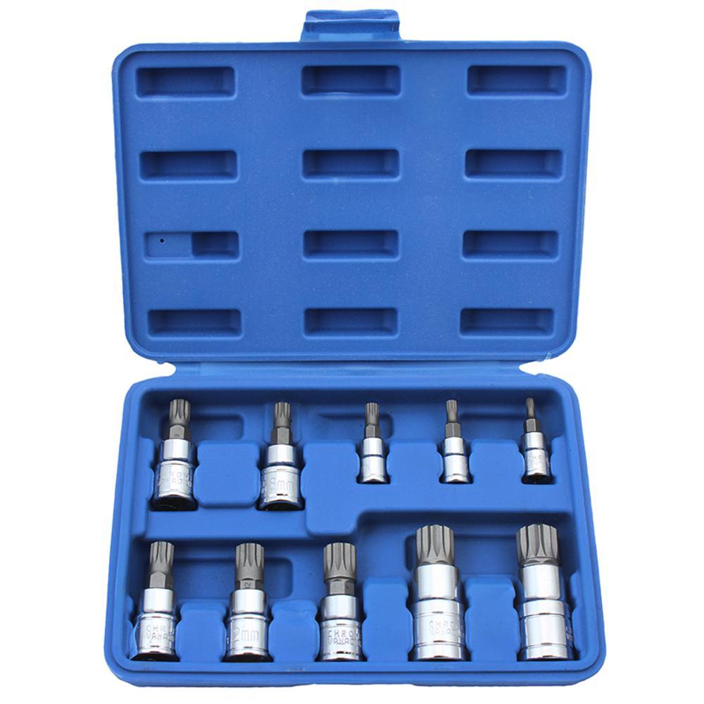 XZN Triple Square Bit Socket Set (10-Piece) - Super Arbor
