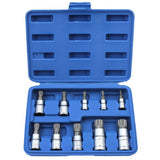 XZN Triple Square Bit Socket Set (10-Piece) - Super Arbor