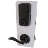 Castle Aged Bronze Electronic Single Cylinder Deadbolt with Naples Passage Lever Combo Pack