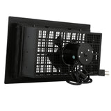 16 in. x 8 in. Resin Power Foundation Vent in Black - Super Arbor