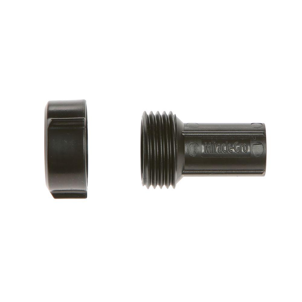 3/8 in. Soaker Hose Male Push-On Couplings (2-Pack) - Super Arbor