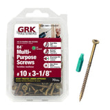 #10 x 3-1/8 in. Star Drive Bugle Head R4 Multi-Purpose Wood Screw (70-Pack)