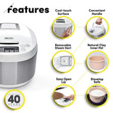 3 Qt. White Electric Multicooker