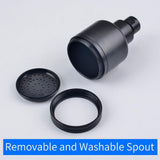 1-Spray Patterns with 4.1 GPM 2.52 in. Wall Mount Rain Fixed Shower Head in Matte Black - Super Arbor