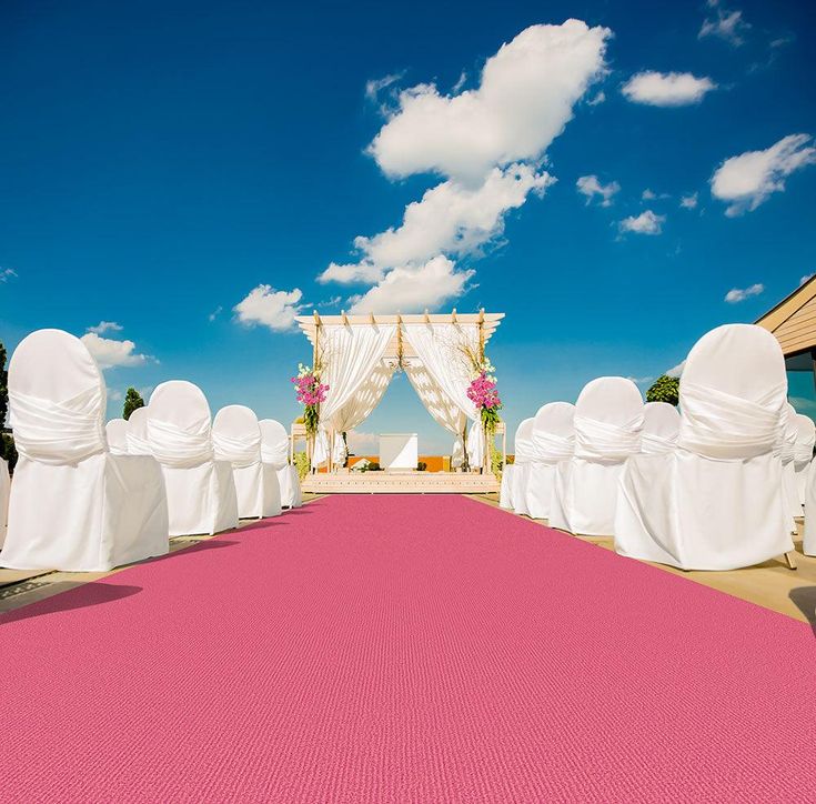 Indoor/Outdoor Carpet with Rubber Marine Backing - Pink 6' x 10' - Several Sizes Available - Carpet Flooring for Patio, Porch, Deck, Boat, Basement or Garage