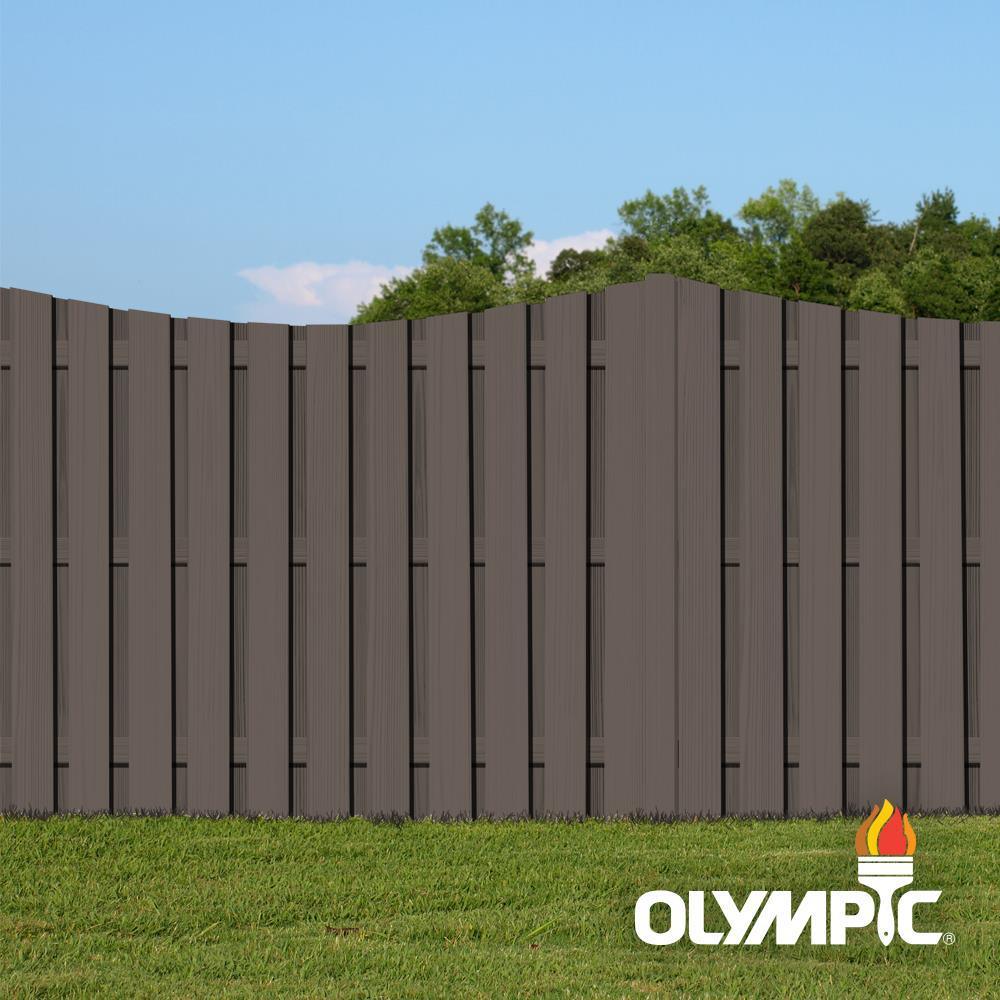 Olympic Maximum 5 gal. Oxford Brown Solid Color Exterior Stain and Sealant in One - Super Arbor