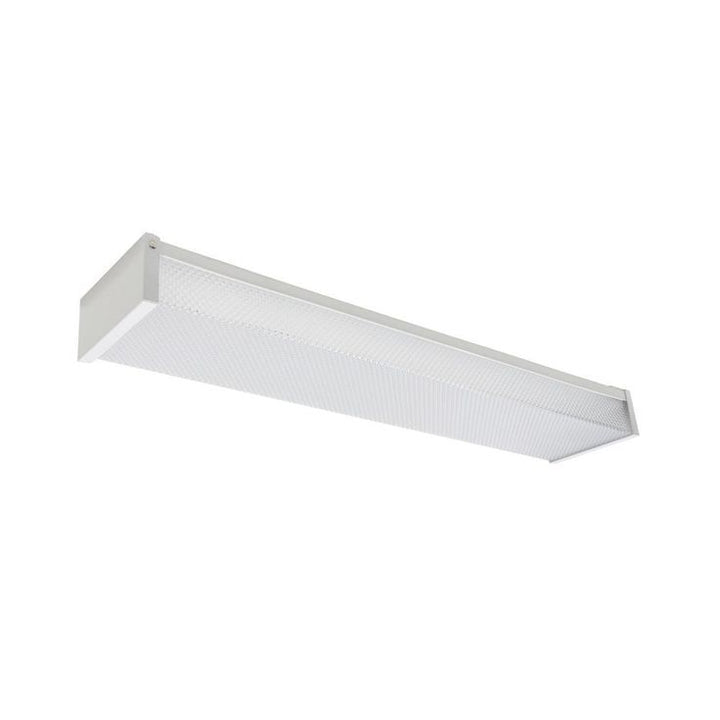 2 ft. 120-Volt 1900 Lumens White integrated LED Wraparound Light with Prismatic Lens