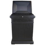 ParceWirx Premium Vertical Architectural Graphite Delivery Drop Box Hinged Lid with Swinging Latch for Locking - Super Arbor