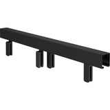 Everly 60 in. x 59-1/4 in. Mod Semi-Frameless Sliding Bathtub Door in Matte Black and 1/4 in. (6mm) Clear Glass - Super Arbor